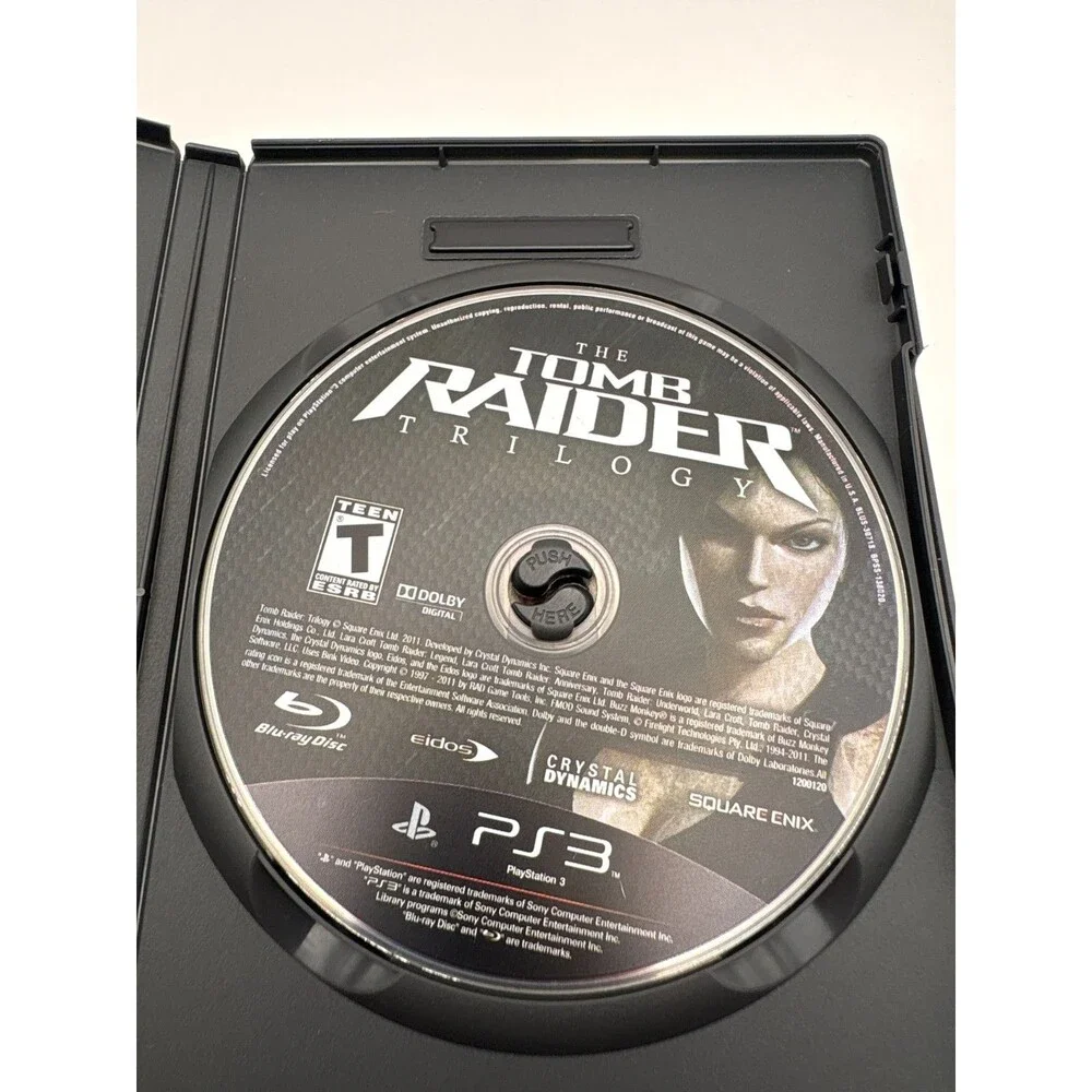 Tomb Raider: Trilogy (Sony PlayStation 3, 2011 PS3) - Disc Only - Tested